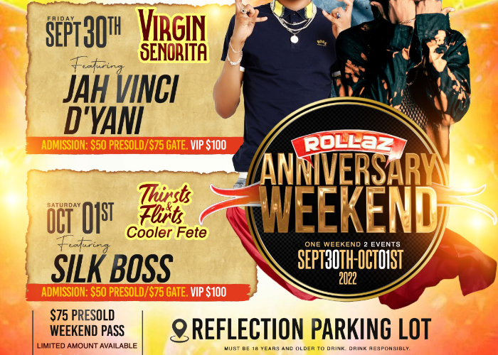 Rollaz Anniversary Weekend Pass: One Price to all Events