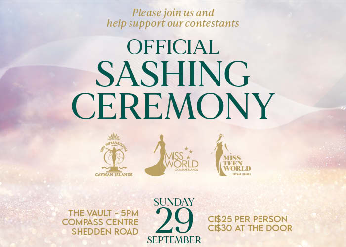 Miss World Cayman Islands Official Sashing Ceremony