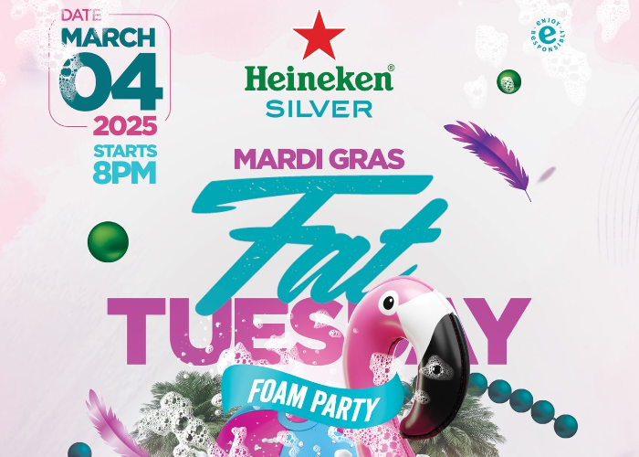 7th Annual Mardi Gras Fat Tuesday FOAM Party!