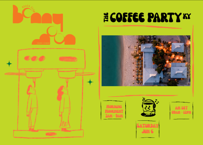 Coffee Party Cayman x Bonny Moon Beach Club