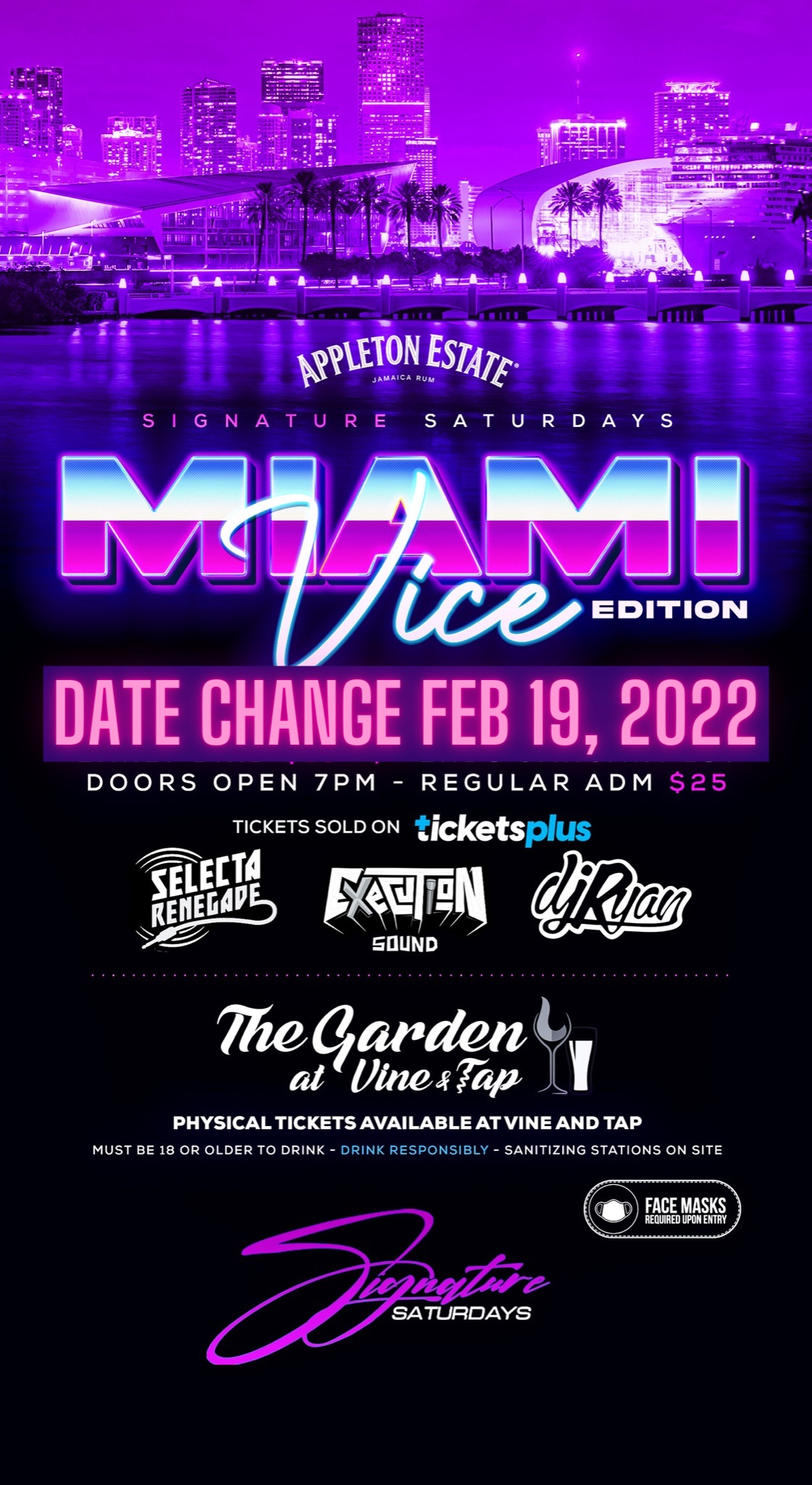 Signature Saturday's - Miami Vice Edition