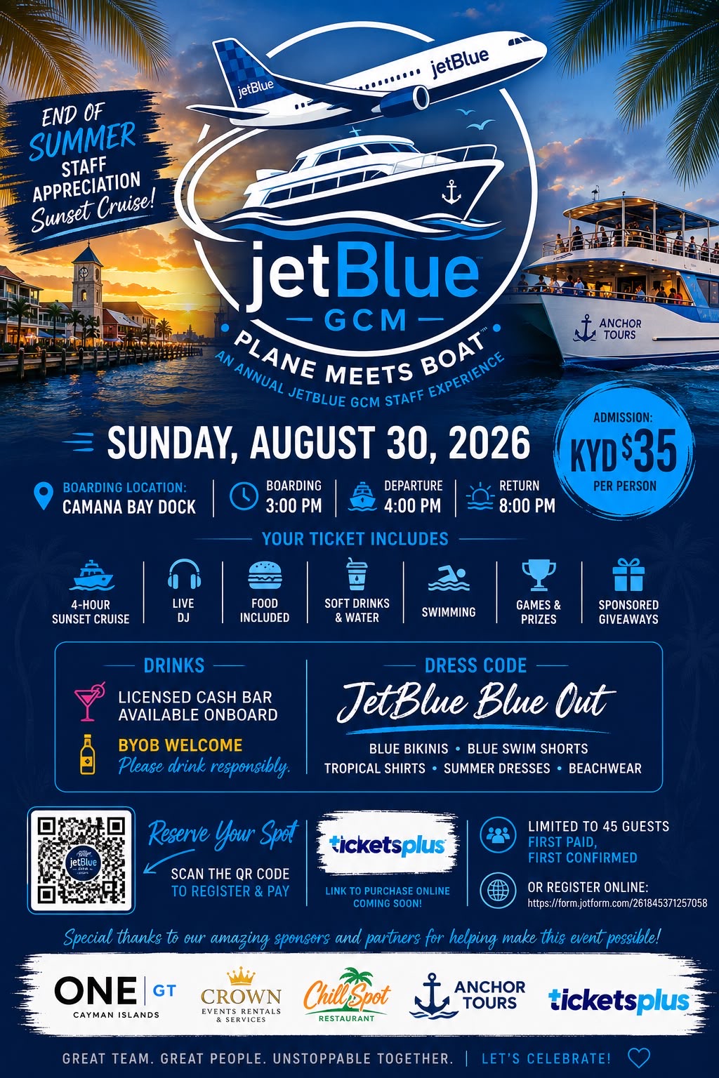 JetBlue GCM - Plane meets Boat Experience