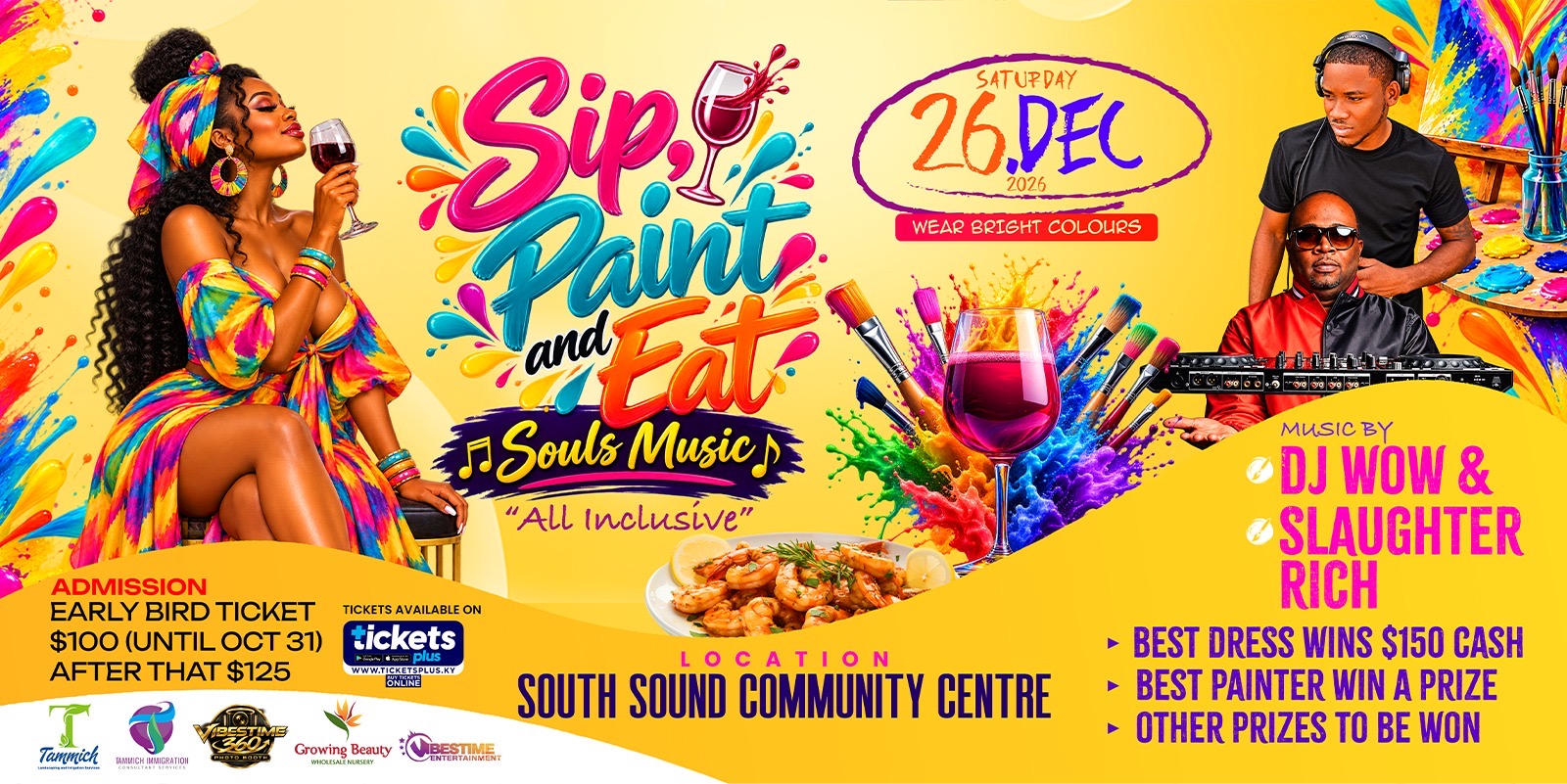 Sip Paint and Eat - All Inclusive